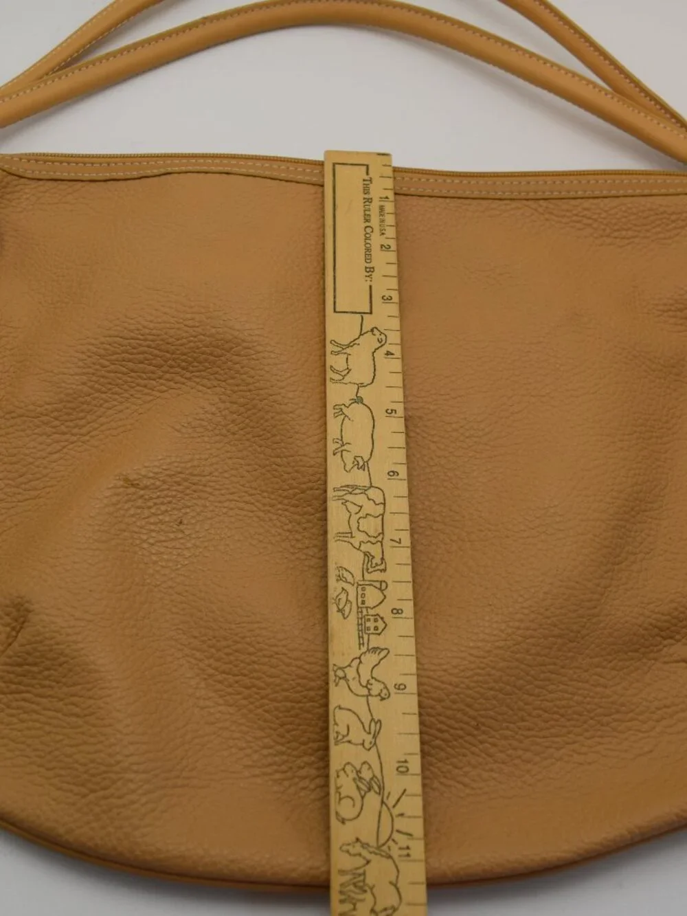 Maxx New York Purse Caramel Tan Leather Hobo Large Shoulder Double Strap Handbag